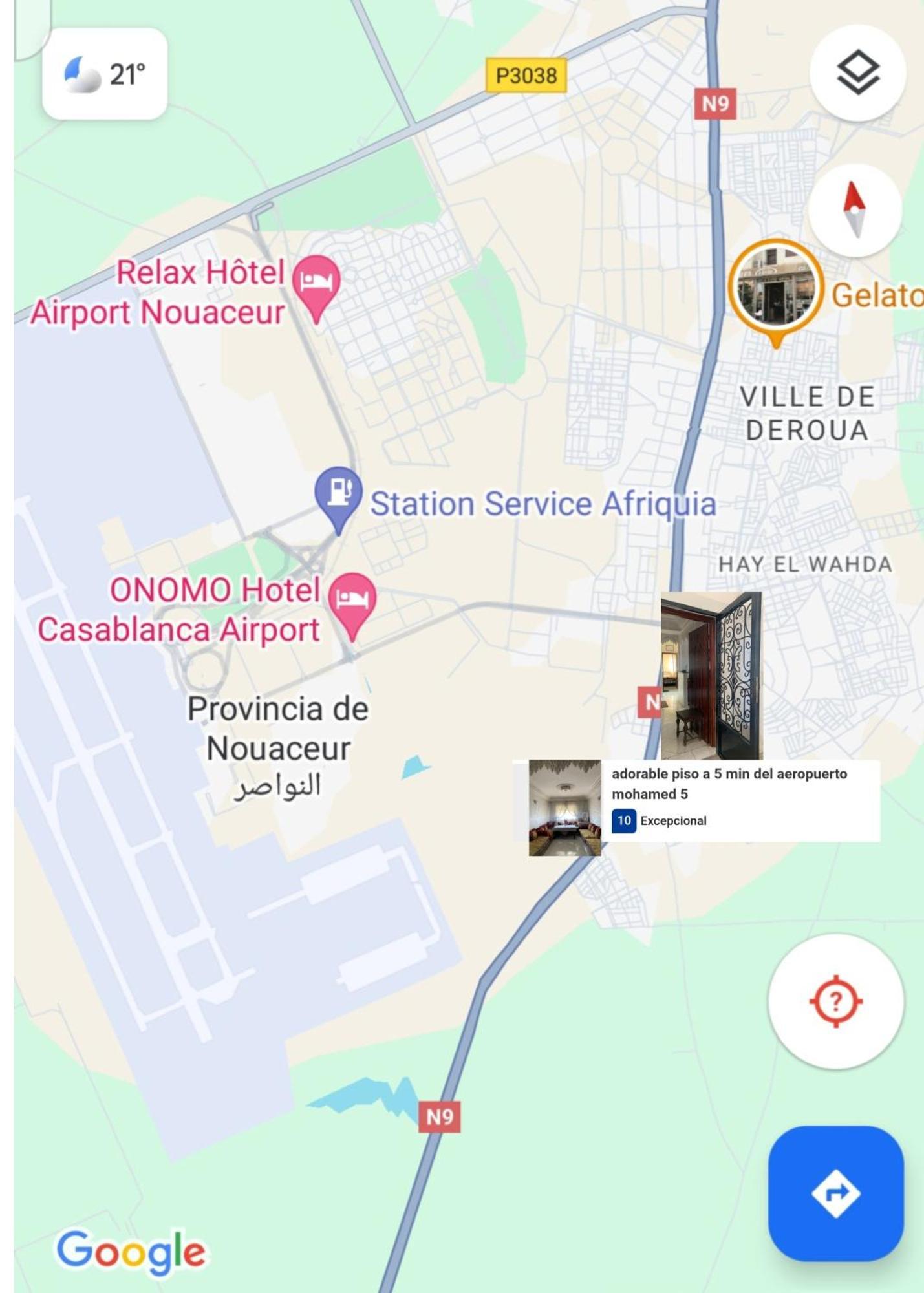 Adorable Apartamento A 8 Min Del Aeropuerto De Casablanca,Wifi Ultra Rapido Y Parking Gratis Derroua Εξωτερικό φωτογραφία